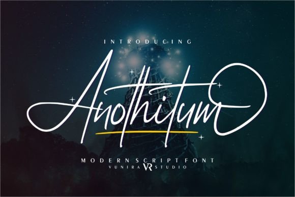 Anothitum: A Modern Script Font with Quiet Confidence