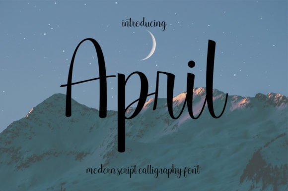 April: A Handwritten Font That Feels Like Home
