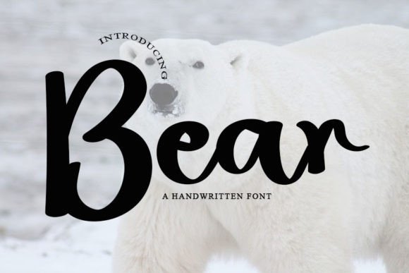 Bear Handwritten Font for Crafters & Small Business Owners
