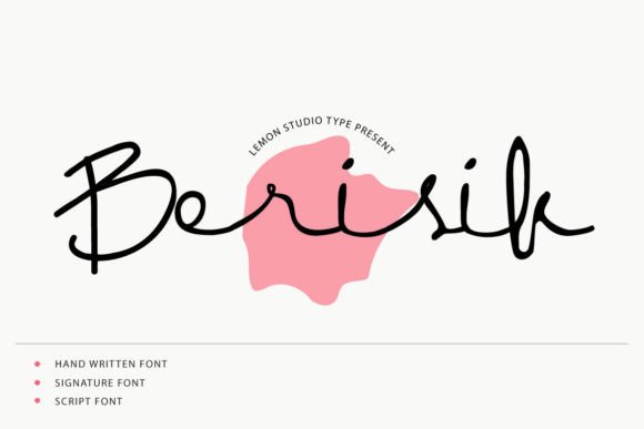 Berisik: A Script Font with Bite