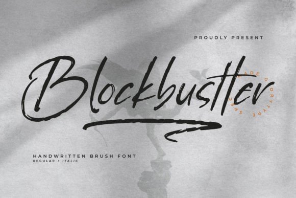 Blockbustter: A Handwritten Brush Font That Elevates Digital Branding