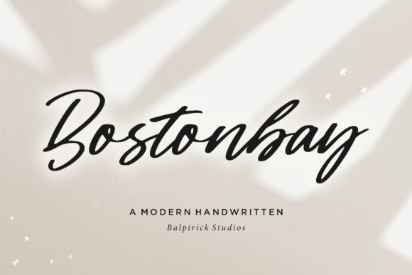 Bostonbay: A Handwritten Font with Editorial Warmth