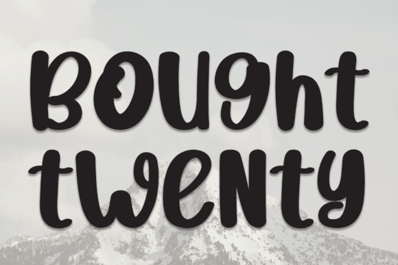 Bought Twenty: A Handwritten Font That Feels Like Home