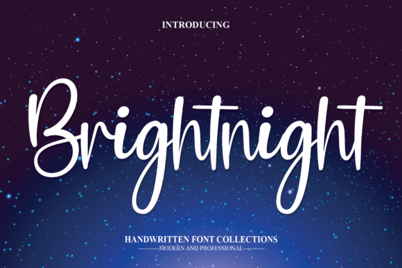 Brightnight: A Friendly Handwritten Font for Small Business Branding