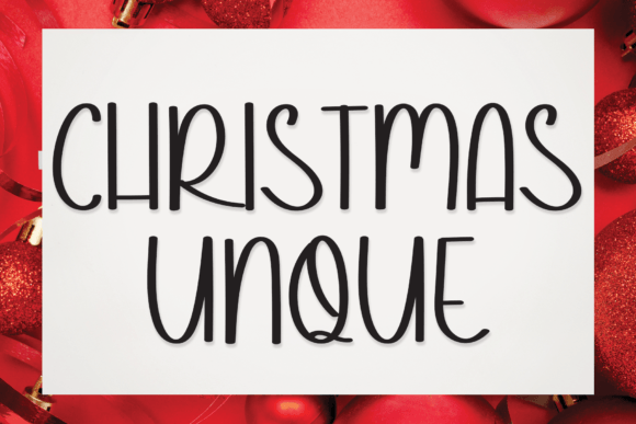 Christmas Unque: A Friendly Handwritten Font for Warm Brand Identities