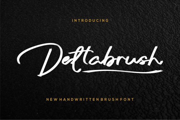 Deltabrush: A Handwritten Font for Editorial Warmth