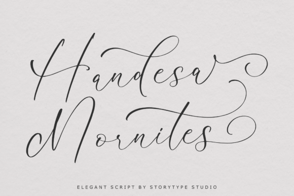 Handesa Mornites: A Luxurious Script Font for Real Branding Work