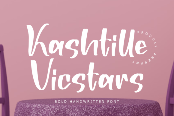 Kashtille Vicstars: A Bold Handwritten Font for Real Business Branding