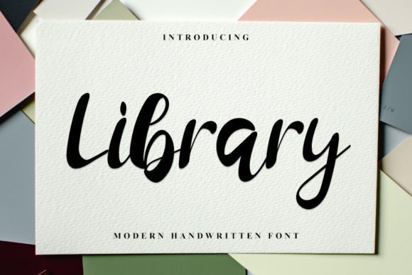 Library: A Handwritten Font That Elevates Digital Branding