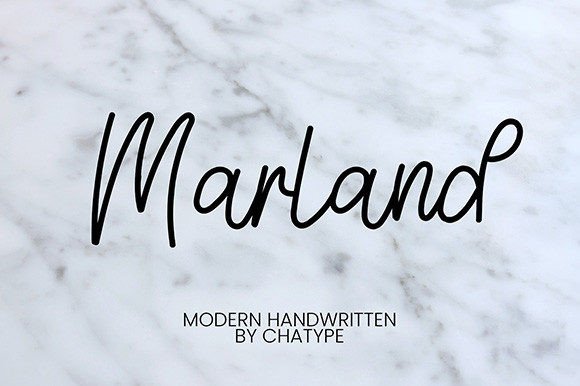 Marland: A Handwritten Font That Makes Your Brand Feel Thoughtful