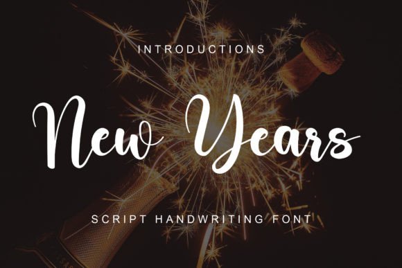 New Years Font: Elegant Handwritten Style for Handmade Creations