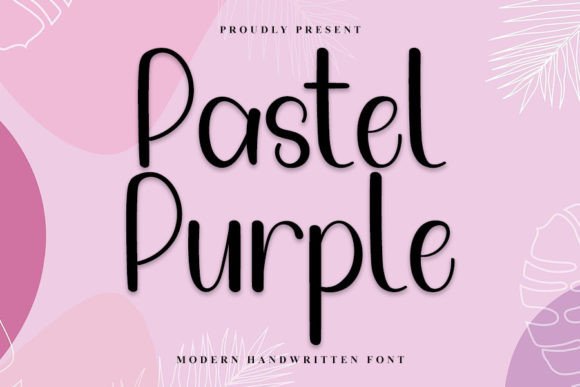 Pastel Purple Font: Elegant Handwritten Style for Crafters