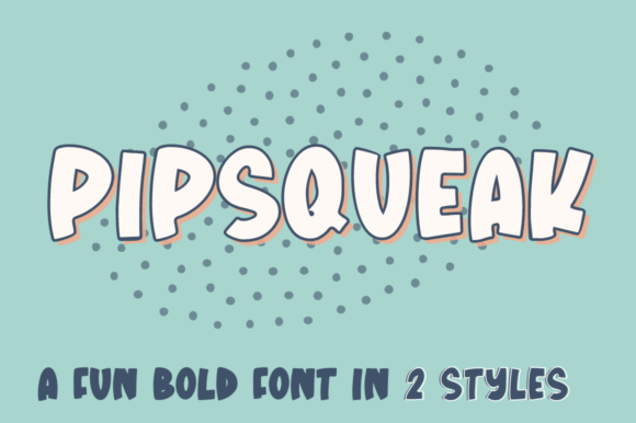 Pipsqueak: A Bold Handwritten Display Font for Makers