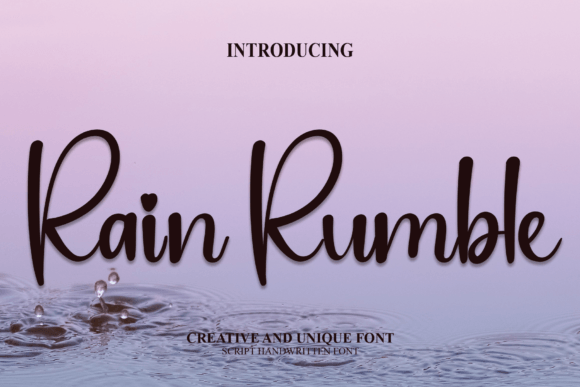 Rain Rumble: A Friendly Handwritten Font That Elevates Your Brand