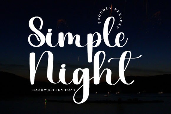 Simple Night: A Handwritten Font That Feels Like Your Best Creative Idea