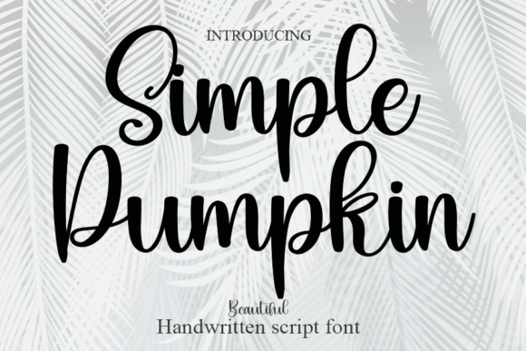 Simple Pumpkin: A Handwritten Font for Elegant Digital Design