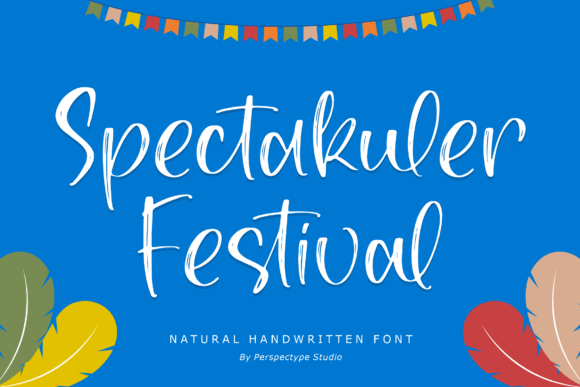 Spectakuler Festival: A Fresh Handwritten Script Font for Editorial Design