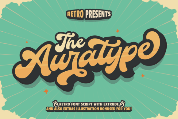 The Auratype: A Retro Display Typeface That Elevates Digital Branding