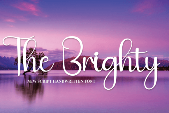 The Brighty: A Sweet Handwritten Font for Makers