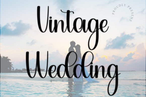 Vintage Wedding Font: A Handwritten Typeface for Elegant Digital Branding