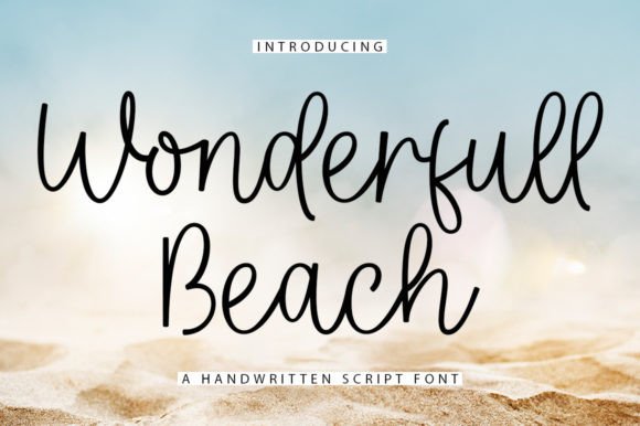 Wonderfull Beach: A Romantic Script Font for Elegant Digital Brands