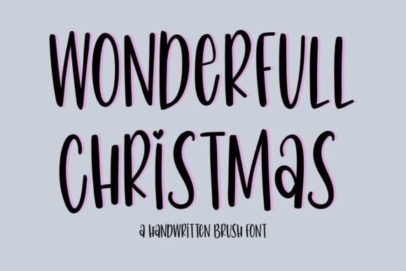 Wonderfull Christmas: A Whimsical Script Font for Joyful Editorial Moments